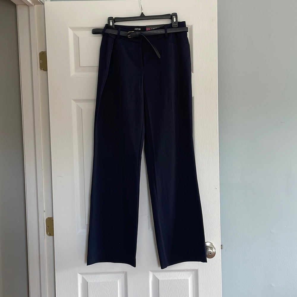 NWT Apt. 9 Curvy Fit Navy Blue Dress Pants